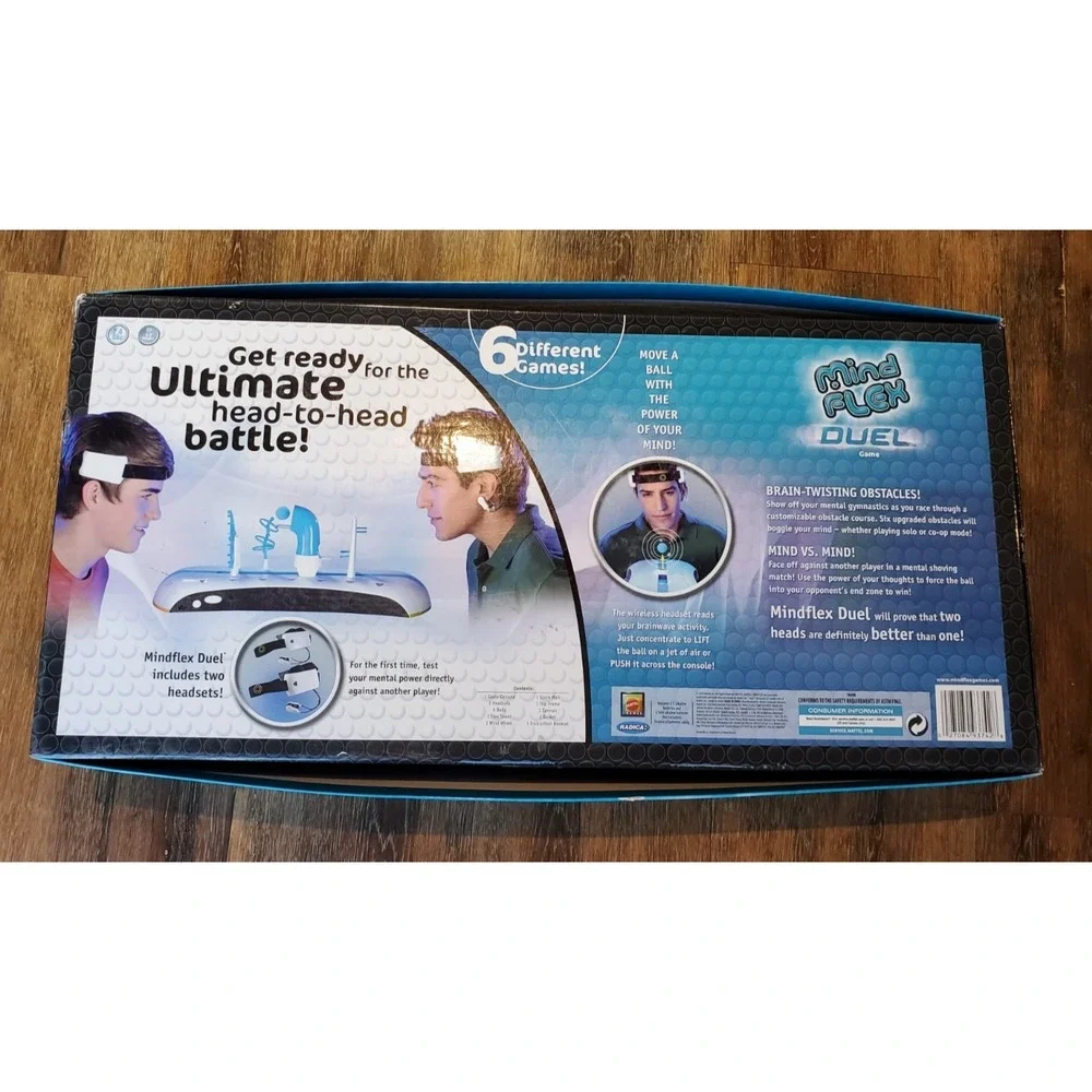 Mattel Mindflex Duel Game - Headsets, Game, Accessories -WORKING - READ